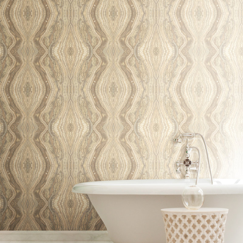 York Wallcoverings Antonina Vella Elegant Earth Abstract Wallpaper by